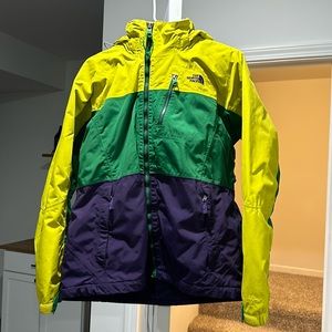 The north face women’s cryptic haven’t colorblock snowboard ski jacket large